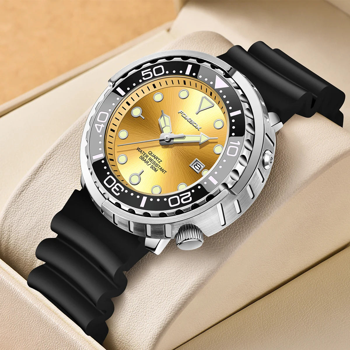 Reloj de lujo LIGE para hombre, deportivo, de exterior, con calendario, de cuarzo, de silicona suave, resistente al agua.