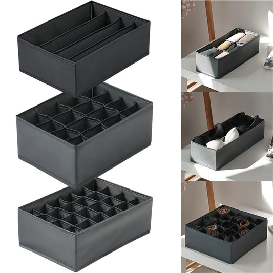 Organizador para ropa interior, calcetines, sujetadores, pantalones, bufandas, corbatas, caja de almacenamiento, organizador de ropa para vaqueros, divisores para cajones, organizador de ropa