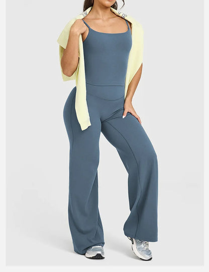Pantalones deportivos rectos para mujer, sin la incomodidad de los pantalones de pierna ancha, ideales para yoga, ropa de fitness transpirable, pantalones casuales versátiles.