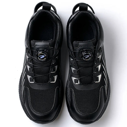 Botas altas unisex antigolpes y antipinchazos con puntera de acero más ancha, cierre de Kevlar, elástico y aptas para otoño e invierno. Fabricadas con Kevlar estándar europeo.