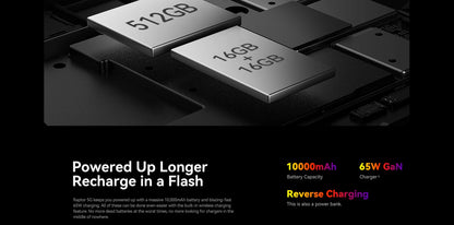 Smartphone resistente IIIF150 Raptor 5G con Android 14, pantalla AMOLED de 6,78" y 120 Hz, 16 GB de RAM + 512 GB de almacenamiento, cámara de 50 MP, batería de 10000 mAh y 65 W.