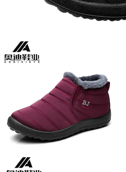 Botas de nieve para hombre, zapatos para exteriores, botas de invierno para hombre, botines de senderismo, zapatos impermeables para hombre, zapatos de trabajo, calzado