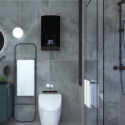 Calentador de agua eléctrico mural con control por voz. Calentador de agua instantáneo para baño, 220-240 V.