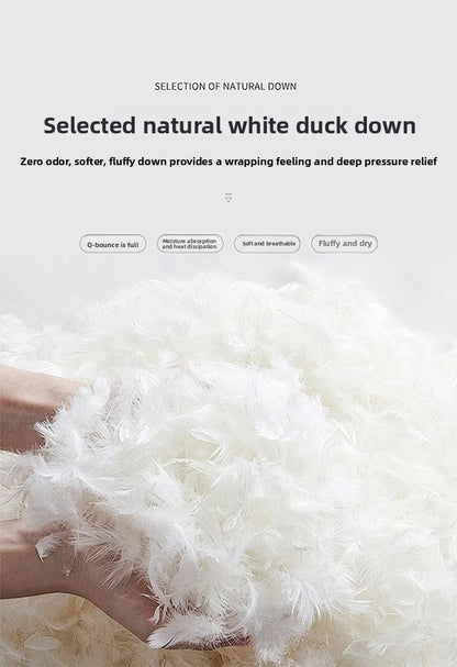 Abrigo largo de lana para hombre COMXZ, colección invierno 2025, gabardina de cachemir de diseño, chaqueta con capucha y forro de plumón de pato blanco, abrigo de lana de lujo