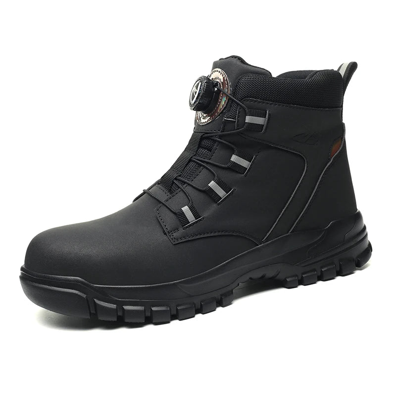 Botas de trabajo de seguridad de invierno para hombre y mujer, tallas 47 y 48, impermeables, ligeras, con puntera de acero, calzado de seguridad protector para hombre.
