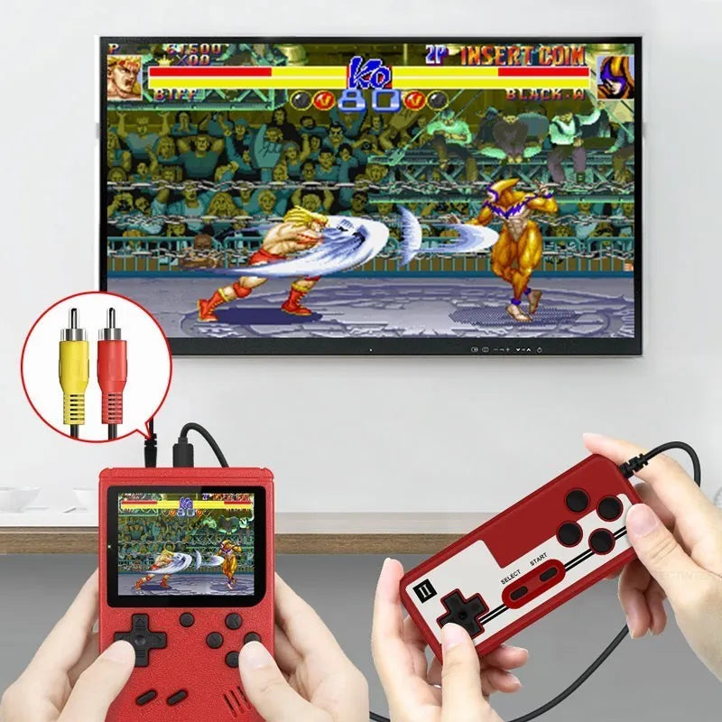Consola de videojuegos retro portátil mini, reproductor de juegos portátil de 8 bits, juegos 400 en 1 integrados, salida AV, consola de juegos Gameboy videojuego