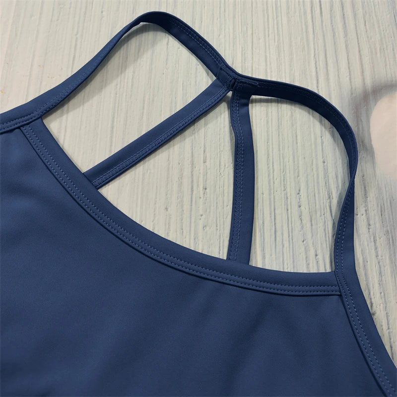 Conjunto deportivo Nude Feel Fitness para mujer, chándal sexy para yoga, ropa deportiva para gimnasio, leggings y ropa interior, ropa de entrenamiento para mujer