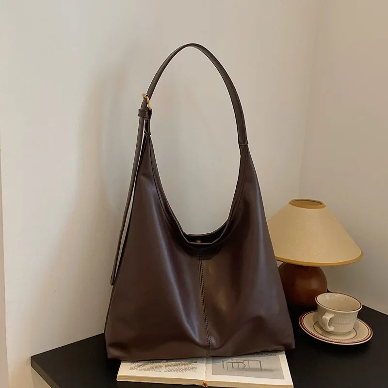 Nuevo bolso de mano con conocimiento de embarque, bolso de hombro para mujer, bolso grande simple retro, bolso de mano