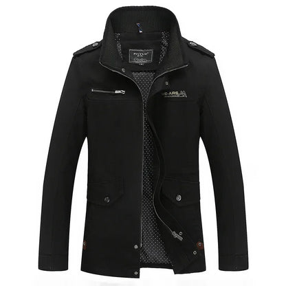 Chaqueta informal de algodón puro lavado para hombre, estilo primavera/otoño, ligera, cortavientos juvenil y a la moda. Abrigo ligero de verano.