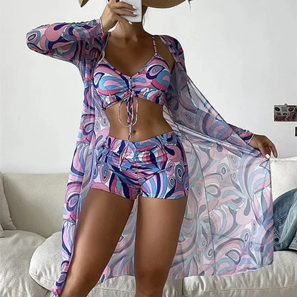 Trajes de baño sexys separados 2024, tankini, ropa de baño femenina, ropa de playa deportiva, trajes de baño de dos piezas, traje de baño de piscina para niñas y mujeres.