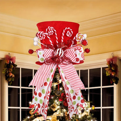 Decoración navideña roja y blanca para fiestas, accesorio festivo, gran centro de mesa para fiestas, uso versátil para la mesa festiva.