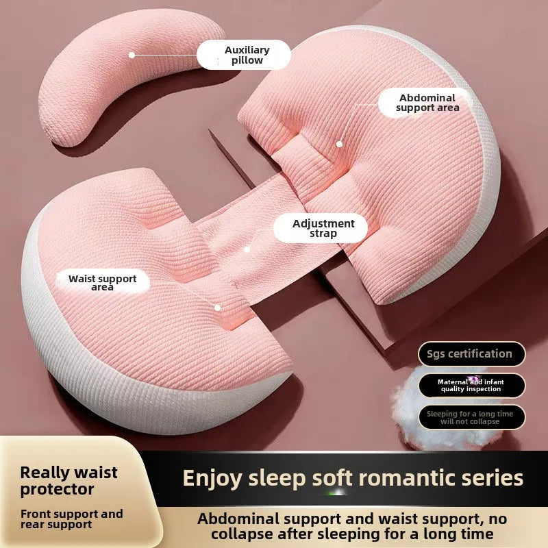 Almohada de cintura para maternidad, almohada de lactancia para embarazadas, ropa de cama para dormir para madres, almohadas corporales para embarazadas, accesorios de ayuda para el embarazo