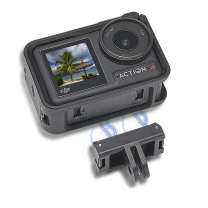 Adaptador de horquilla magnética para cámara DJI OSMO Action 4 3 5 Pro, adaptador de liberación rápida, base de montaje de extensión, accesorios