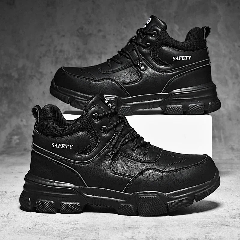 Zapatos de trabajo de seguridad unisex con puntera de acero, transpirables, antiaplastamiento, antipinchazos, calzado de protección laboral para hombres y mujeres, zapatillas, botas de seguridad.