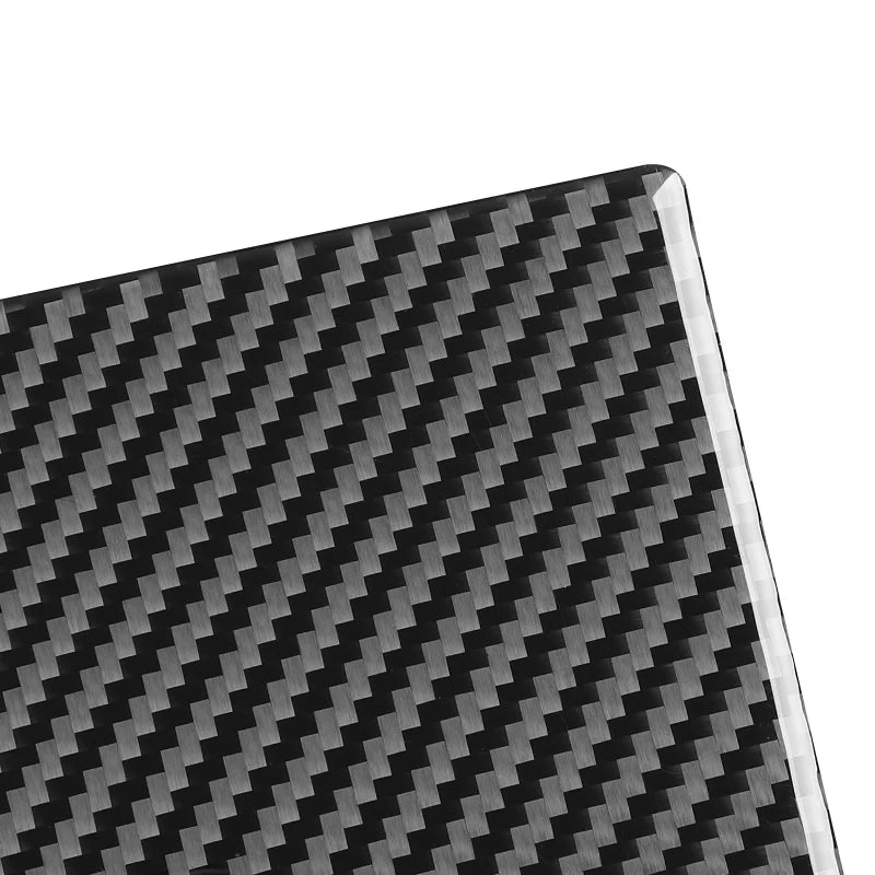 Para Audi Q7 2007-2015, accesorios para coche, fibra de carbono, reposabrazos interior de puerta, pegatina decorativa, marco de protección