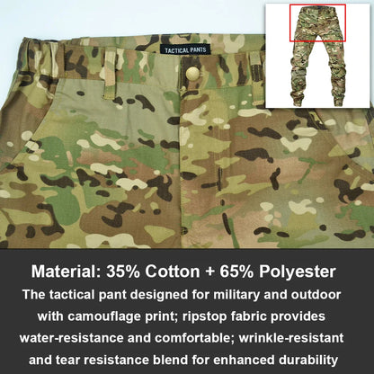 Pantalones de chándal tácticos Mege con camuflaje para exteriores, pantalones cargo antidesgarro, ropa de trabajo, pantalones de senderismo, ropa de calle para hombre