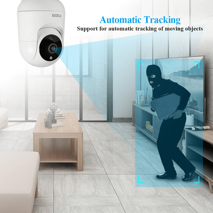 Cámara WiFi Fuers de 5 MP, Tuya Smart Home, cámara de vigilancia IP inalámbrica para interiores, detección IA, seguimiento automático, monitor de seguridad para bebés.