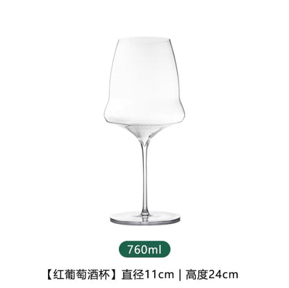 Copa de vino francesa de lujo de Borgoña, cristal, hecha a mano, extremadamente fina, con aroma a copa ampliada.