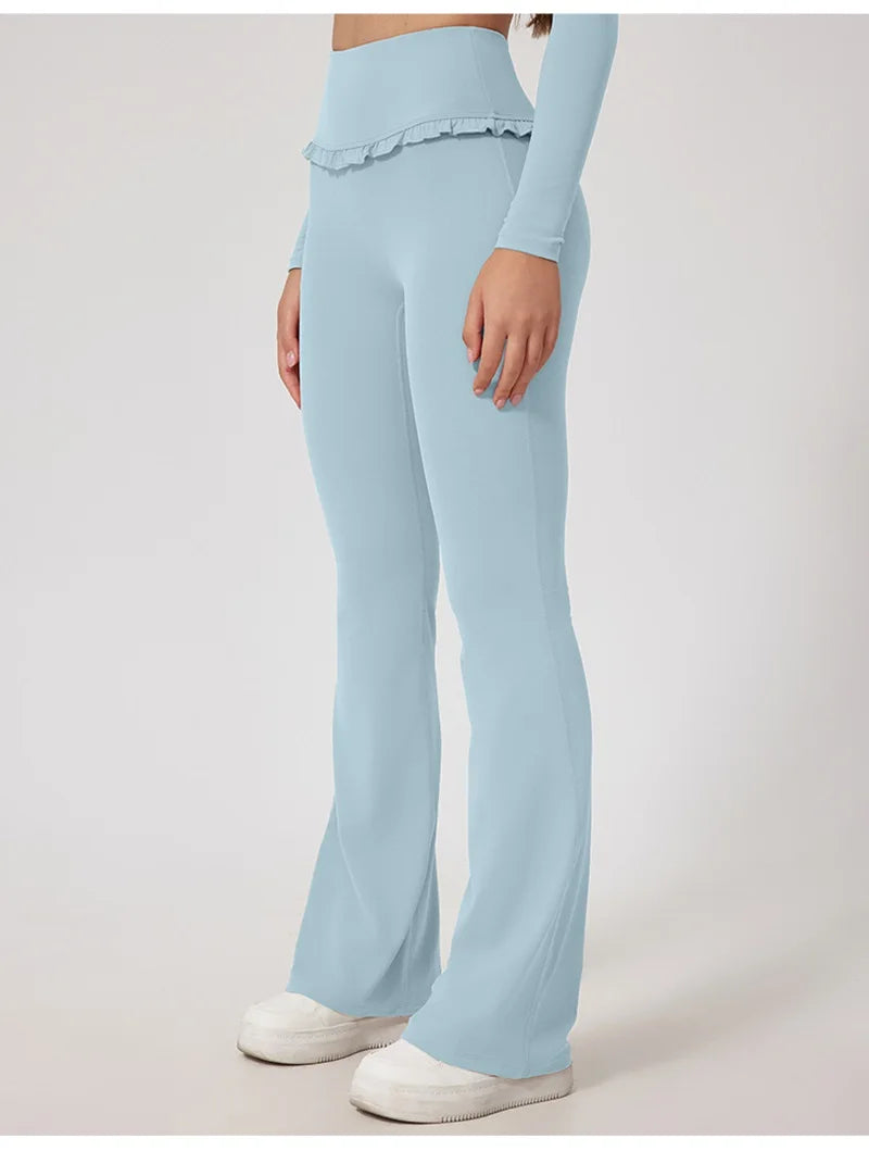 Pantalones deportivos rosas para mujer Cloud Hide Leisure, ideales para entrenamiento en casa, yoga, gimnasio, fitness, correr, con cintura alta y estilo urbano.