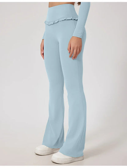 Pantalones deportivos rosas para mujer Cloud Hide Leisure, ideales para entrenamiento en casa, yoga, gimnasio, fitness, correr, con cintura alta y estilo urbano.