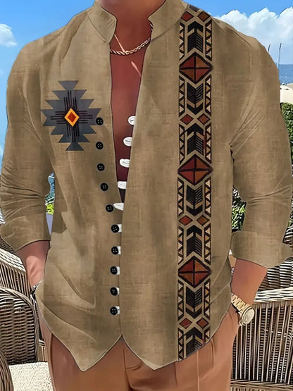 Nuevas camisas de manga larga de moda para hombre, camisas casuales de moda para calle y exterior, camisas de lino, entrega rápida