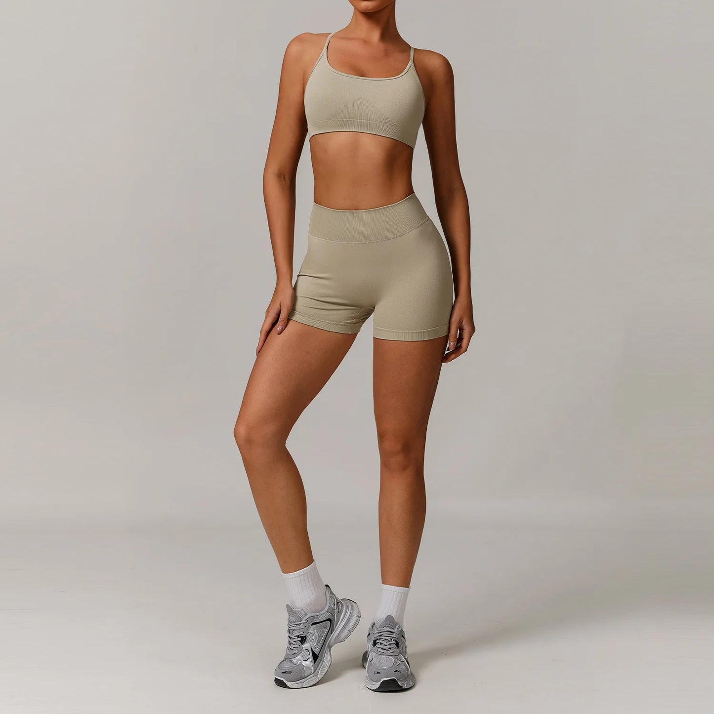 Conjunto de yoga deportivo sin costuras para mujer, 2 o 3 piezas, ropa deportiva para gimnasio, conjuntos de yoga para mujer, chándales, sujetador deportivo, leggings para gimnasio