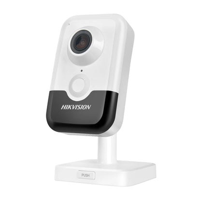 Cámara IP Hikvision DS-2CD2443G2-IW de 4 MP, inalámbrica para interiores, con detección de movimiento humano por infrarrojos, WiFi, PoE, audio bidireccional y ranura para tarjeta SD.