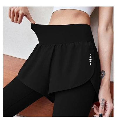 Pantalones deportivos de gimnasio para mujer, mallas de entrenamiento de yoga de cintura alta, faldas, leggings, ropa deportiva para correr, tenis, secado rápido.