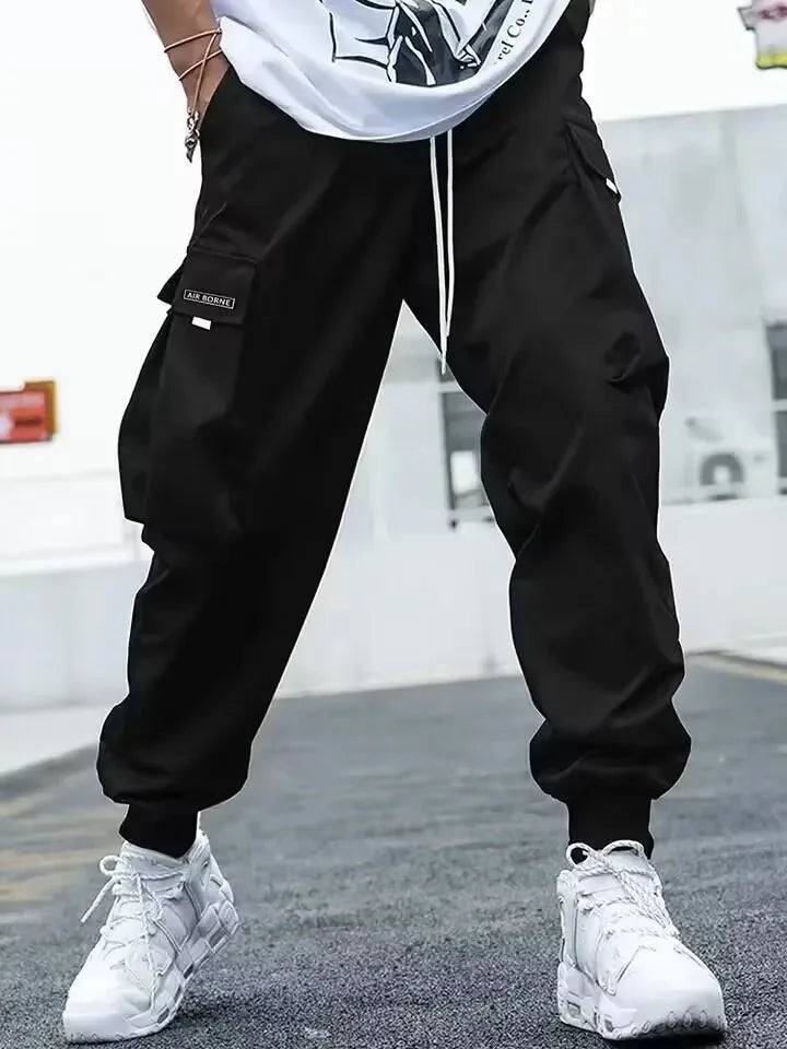 Retro Workwear Loose Sports Men's Casual Pants Straight Leg Trousers Spring Autumn Popular Long Pants Comfortable Fit