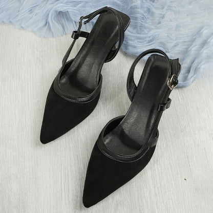 Sandalias de mujer de lujo de alta calidad, informales, de marca de moda, tacones altos, cómodas y elegantes, zapatos de verano 2025 para mujer.