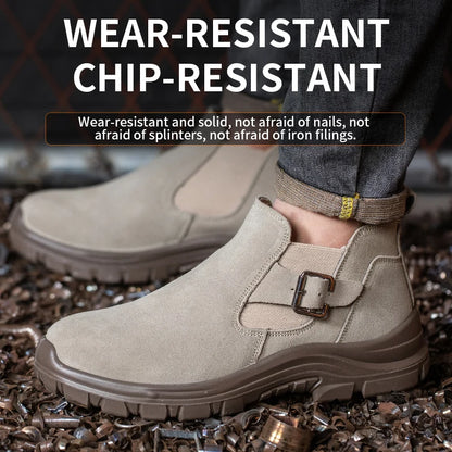 Zapatos de seguridad de moda con puntera de acero para hombre, zapatillas de trabajo, tenis de seguridad, protección industrial para los pies. Originales.