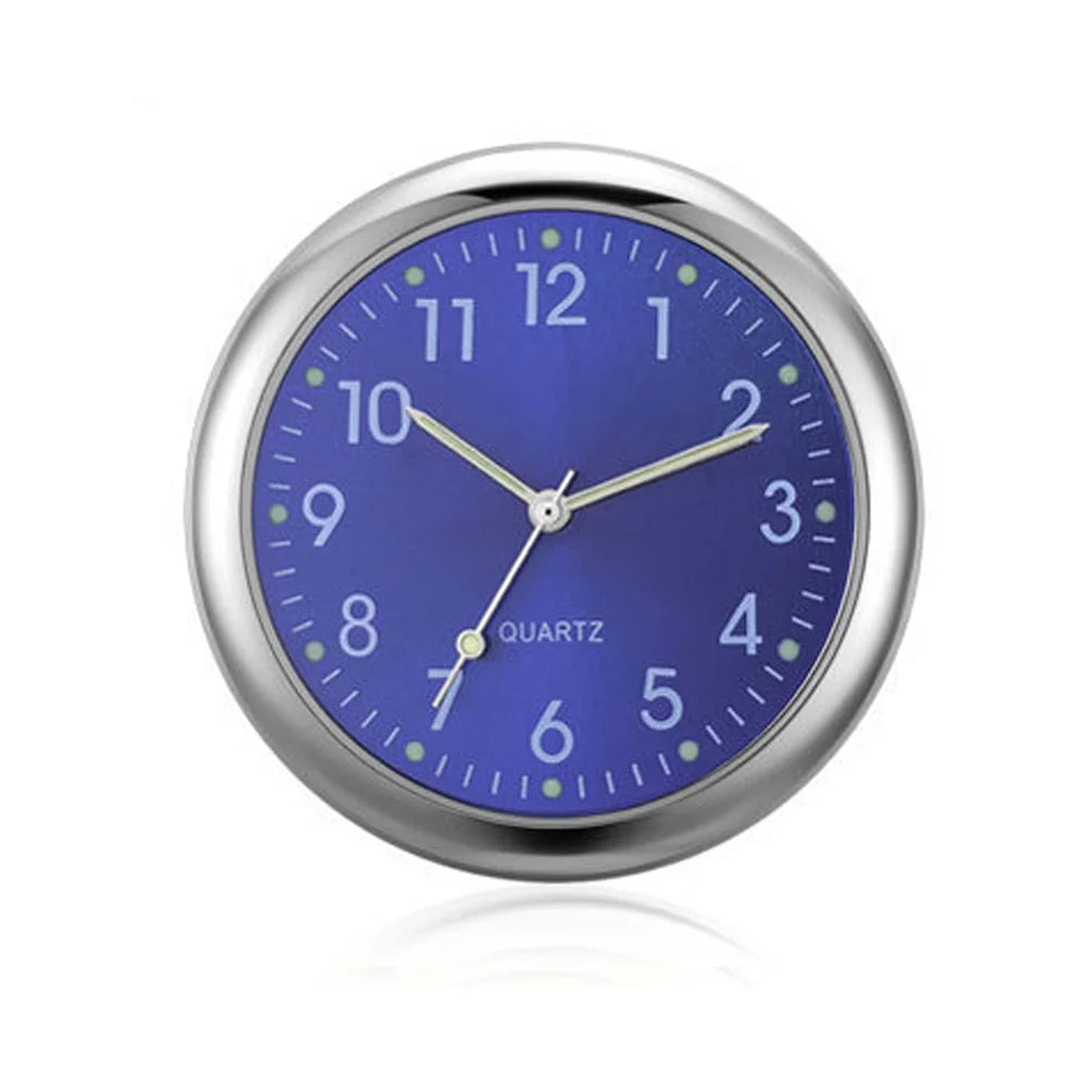 Reloj de coche luminoso, miniautomóviles, reloj digital adhesivo interno, relojes mecánicos de cuarzo, adorno para coche, accesorios para coche, regalos.