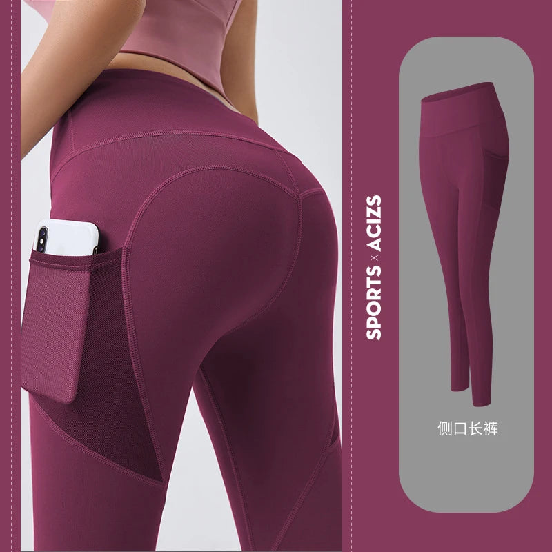 Leggings deportivos de cintura alta con bolsillos, ideales para fitness, correr y hacer ejercicio. Nuevos modelos 2023. Pantalones deportivos de secado rápido para mujer. Perfectos para entrenar y hacer yoga.