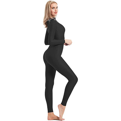 Mono de cuello alto unisex, leotardo de cuerpo entero, mono de yoga de manga larga para mujer, mono de gato, ropa deportiva diaria, trajes de cosplay