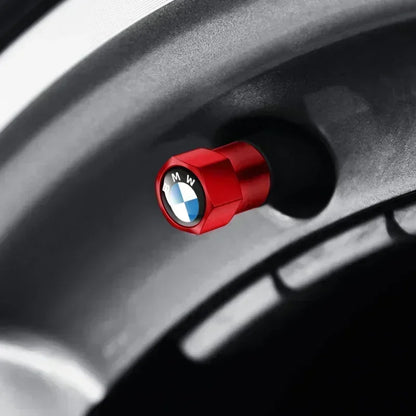 4 tapas de válvula de aire de metal para neumáticos de coche, cubiertas de vástago para BMW E36, E39, E46, E60, E90, E90, F10, F30, G20, G21, G30, G11, F15, X5, accesorios.