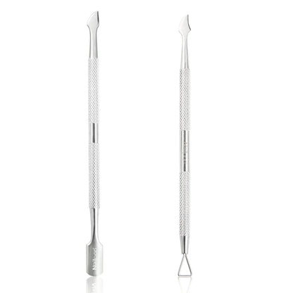 Nailpop - Cortauñas profesional de acero inoxidable, tijeras, alicates, función de quitacutículas, kit de herramientas para manicura y cuidado de uñas