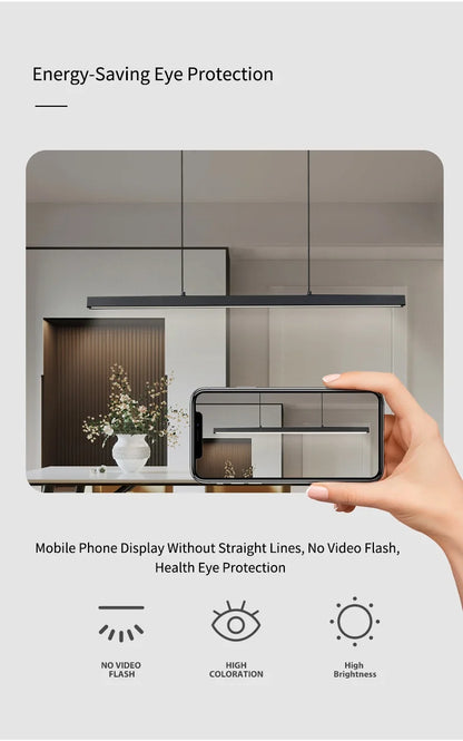 Lámpara de araña para comedor, lámpara nórdica moderna para mesa de comedor, lámpara de bar, luces para restaurante, luces de cocina, lámparas LED de tira para oficina.