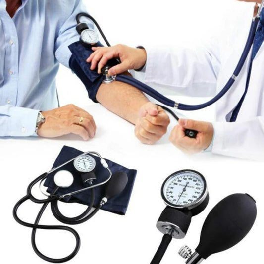 Monitor de presión arterial manual, esfigmomanómetro diastólico de doble cara, estetoscopio médico, esfigmomanómetro con brazalete para el hogar