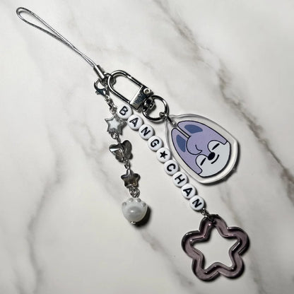 Niños callejeros, accesorios móviles con llavero de inspiración - Kpop, bolso creativo lindo y2k, amigos encantadores, regalos para fanáticos, fibra acrílica