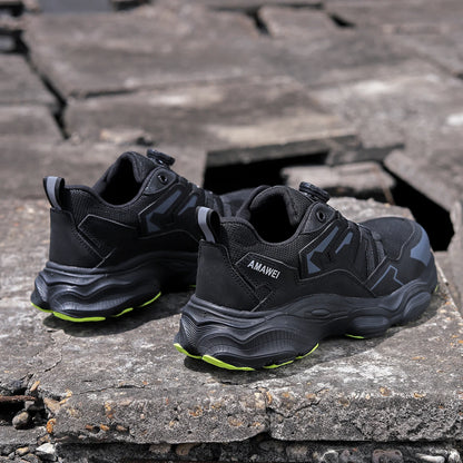Zapatos de seguridad con puntera de acero para hombre, botas de trabajo industriales antideslizantes, antiperforación y antigolpes, ligeras y con certificación CE.