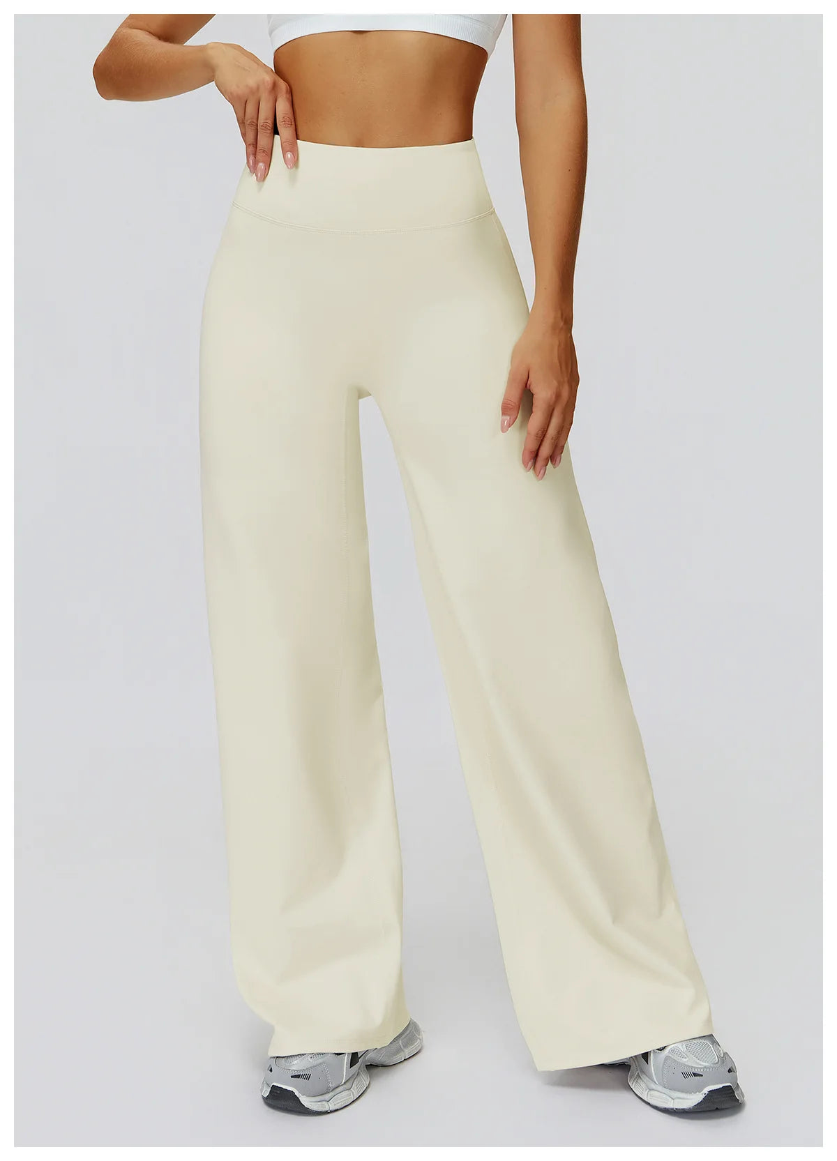 Women High Waist Wide Leg Pants Leggings Fitness Bell-bottoms Yoga Flared Leggings Push Up Gym Workout Flared Pants Sportswear