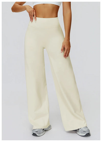 Women High Waist Wide Leg Pants Leggings Fitness Bell-bottoms Yoga Flared Leggings Push Up Gym Workout Flared Pants Sportswear