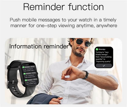 LIGE - Reloj inteligente para hombre, pantalla de 1,91 pulgadas, Bluetooth, llamadas, más de 100 modos deportivos, monitorización del sueño, resistente al agua, para mujer (regalo 2025)