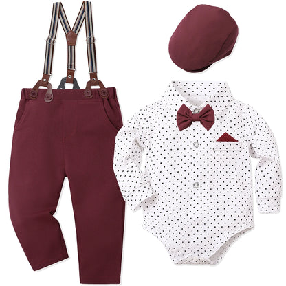 Ropa para bebé niño, traje de bautizo, bautismo infantil, Pascua, dedicación, trajes blancos, conjunto de regalo para fiesta de cumpleaños y boda.