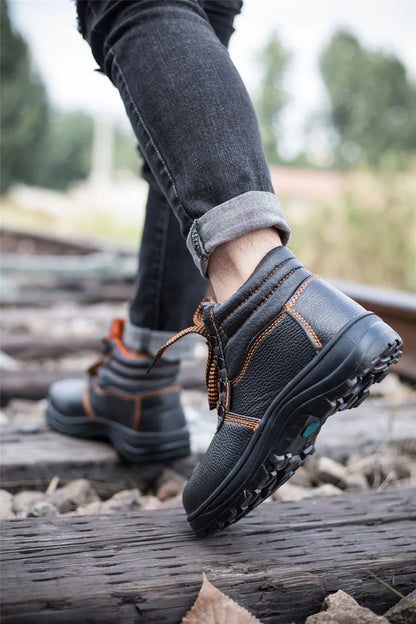 Calzado de trabajo, zapatos de protección, botas de seguridad impermeables para hombre, para construcción, antiperforación y antigolpes.