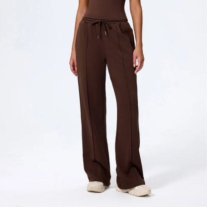 Pantalones deportivos Hearuisavy para mujer, corte recto, con cordón ajustable, bolsillos, para gimnasio, deportes, uso casual, actividades al aire libre, correr, entrenamiento, yoga, pantalones largos.