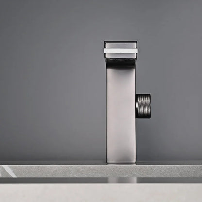Grifo de lavabo con pantalla digital, LED inteligente, lavabo de latón para montaje en encimera, mezclador de agua fría y caliente Crane, grifo para tocador