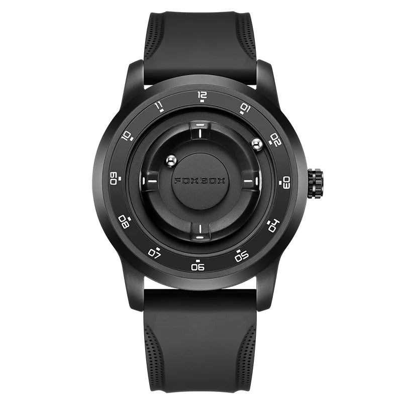 Relojes de pulsera de cuarzo para hombre Foxbox 2025 de lujo, creativos, con cuentas deslizantes, a la moda, impermeables, con fuerza magnética, reloj para hombre, Reloj.
