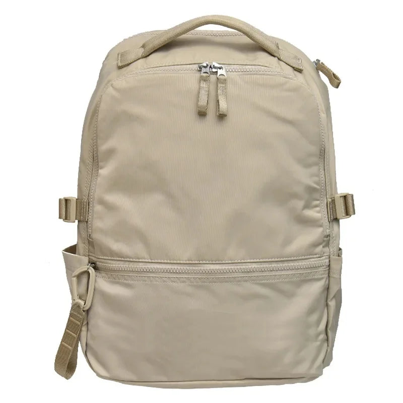 Mochila de viaje para estudiantes de secundaria y preparatoria, multifuncional, con doble hombro, para computadora de negocios, de nailon.