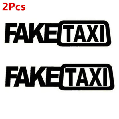 Pegatina divertida de taxi falso para coche, emblema de vinilo autoadhesivo universal para BMW, Ford, Toyota, VW, Honda, Kia, Opel y Kia.
